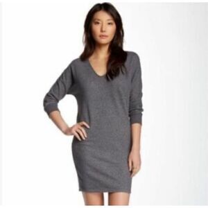 Standard James Perse Sweater Dress Womens Size 1 S-M Gray French Terry Sweatshir